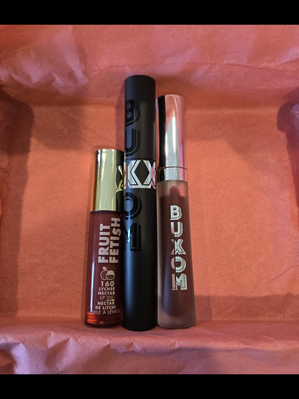 BUXOM Lip Bundle Mascara + Full-On Plumping Lip Cream + Milani Lip Oil NEW